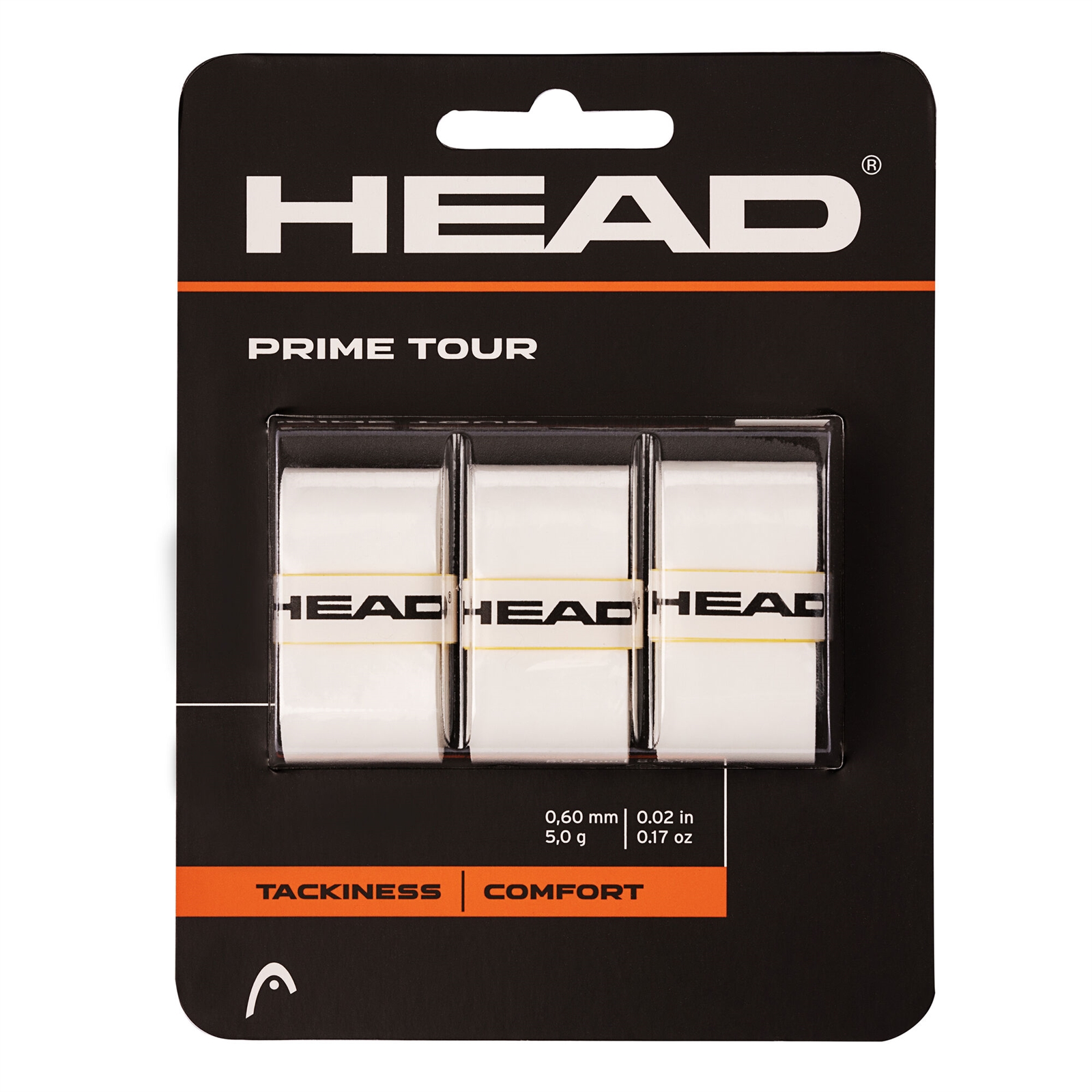 Head Prime Tour Overgrip (3-pak, White)